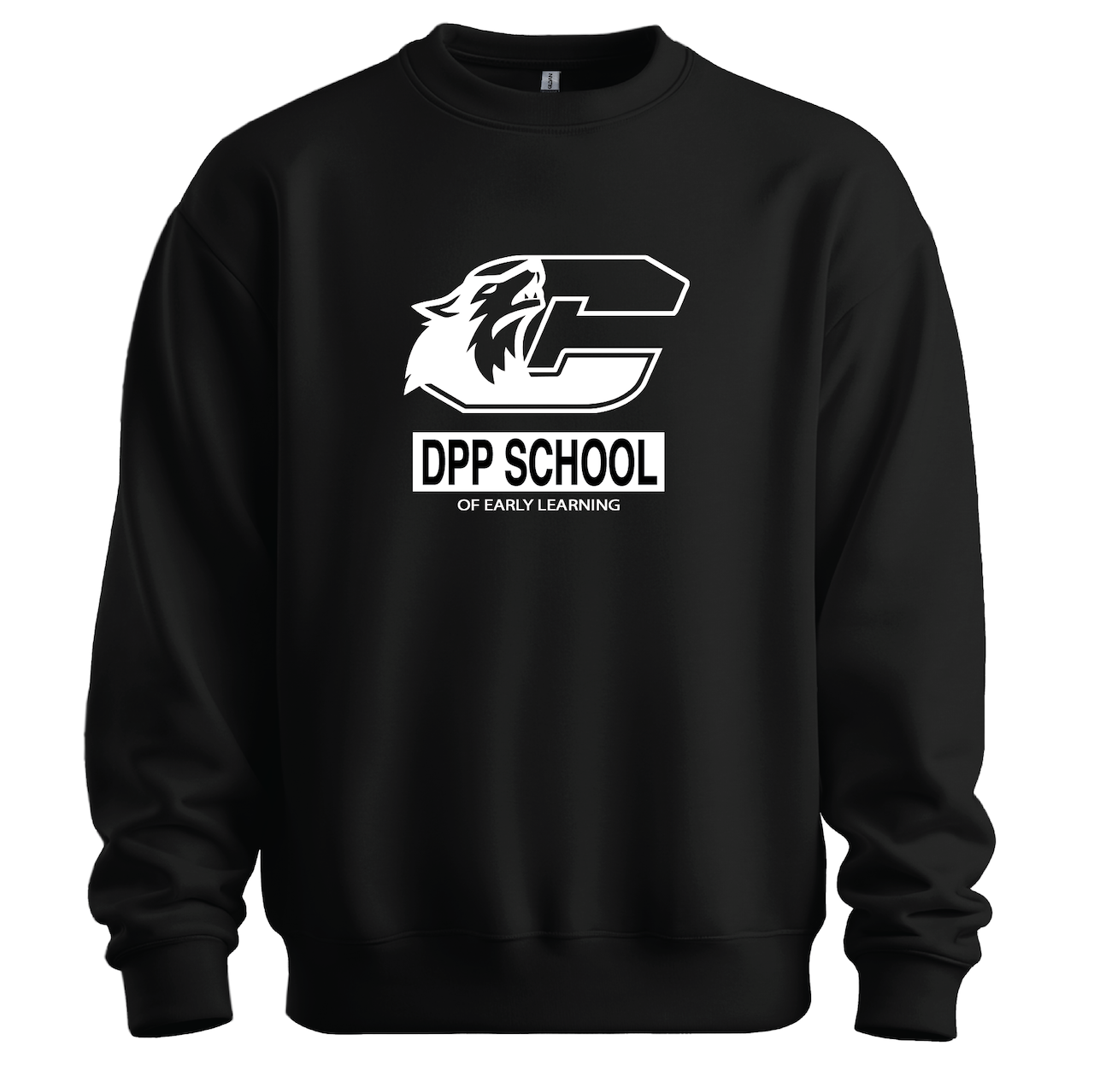 Black Crewneck Sweatshirt with DPP decal