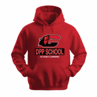 Red Hoodie Sweatshirt with DPP decal
